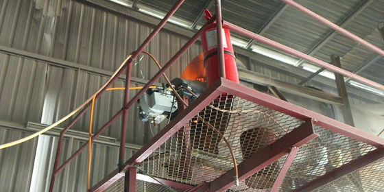 বালি শুকানোর যন্ত্র KV30 210 - 270Kw বর্জ্য মোটর তেল বার্নার পুনর্ব্যবহারযোগ্য টায়ার তেল ব্যবহার করে নোংরা তেল বার্নার